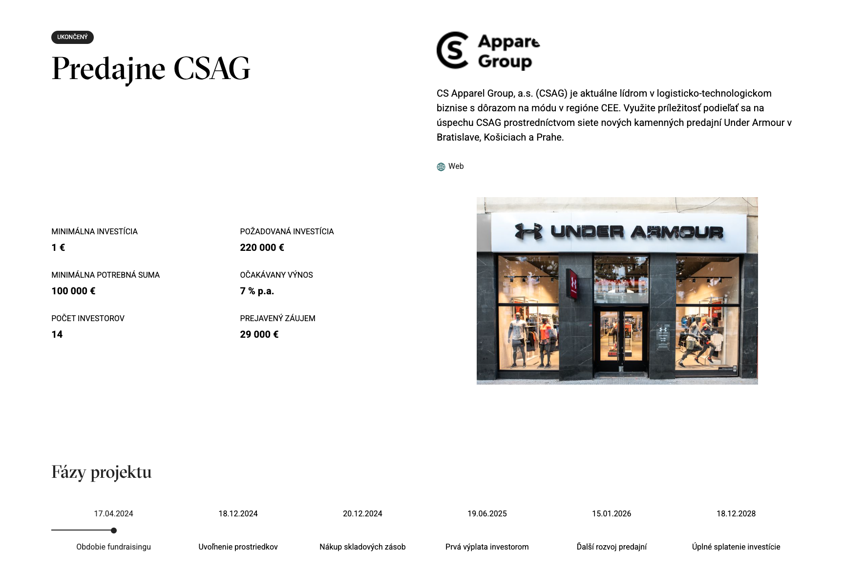 CSAG Stores - project example on Across Crowd